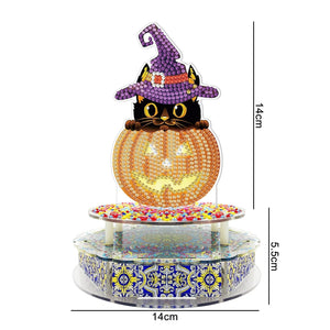 New Halloween 5D DIY handmade special-shaped diamond with lamp diamond painting-DIY Diamond Music Box with Lights ktclubs.com