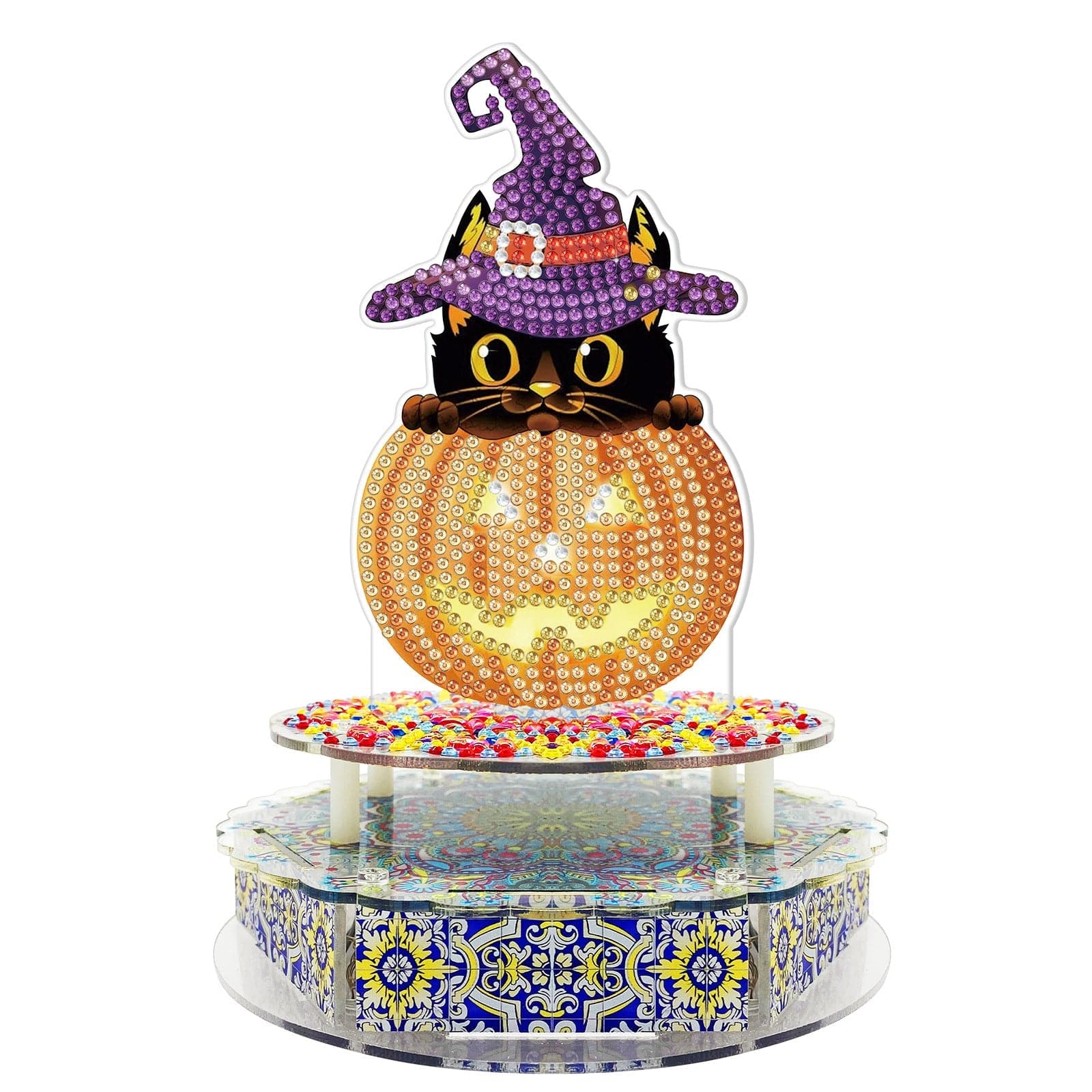 New Halloween 5D DIY handmade special-shaped diamond with lamp diamond painting-DIY Diamond Music Box with Lights ktclubs.com