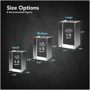 Personalized 3D Crystal Photo Etched Engraved Inside The Crystal | Custom Image Night Light LED Lamp with Optional LED Base Made in USA ktclubs.com