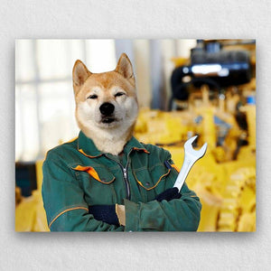 Personalized Factory Worker Pet Protrait ktclubs.com