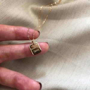 Personalized customization ~ The charm value increases! Alphabet Small Square Brand Seiko Whole Body S925 Silver Clavicle Chain Necklace ktclubs.com