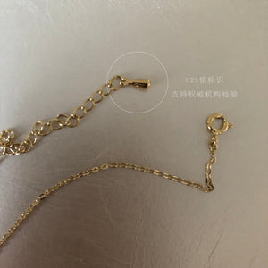 Personalized customization ~ The charm value increases! Alphabet Small Square Brand Seiko Whole Body S925 Silver Clavicle Chain Necklace ktclubs.com