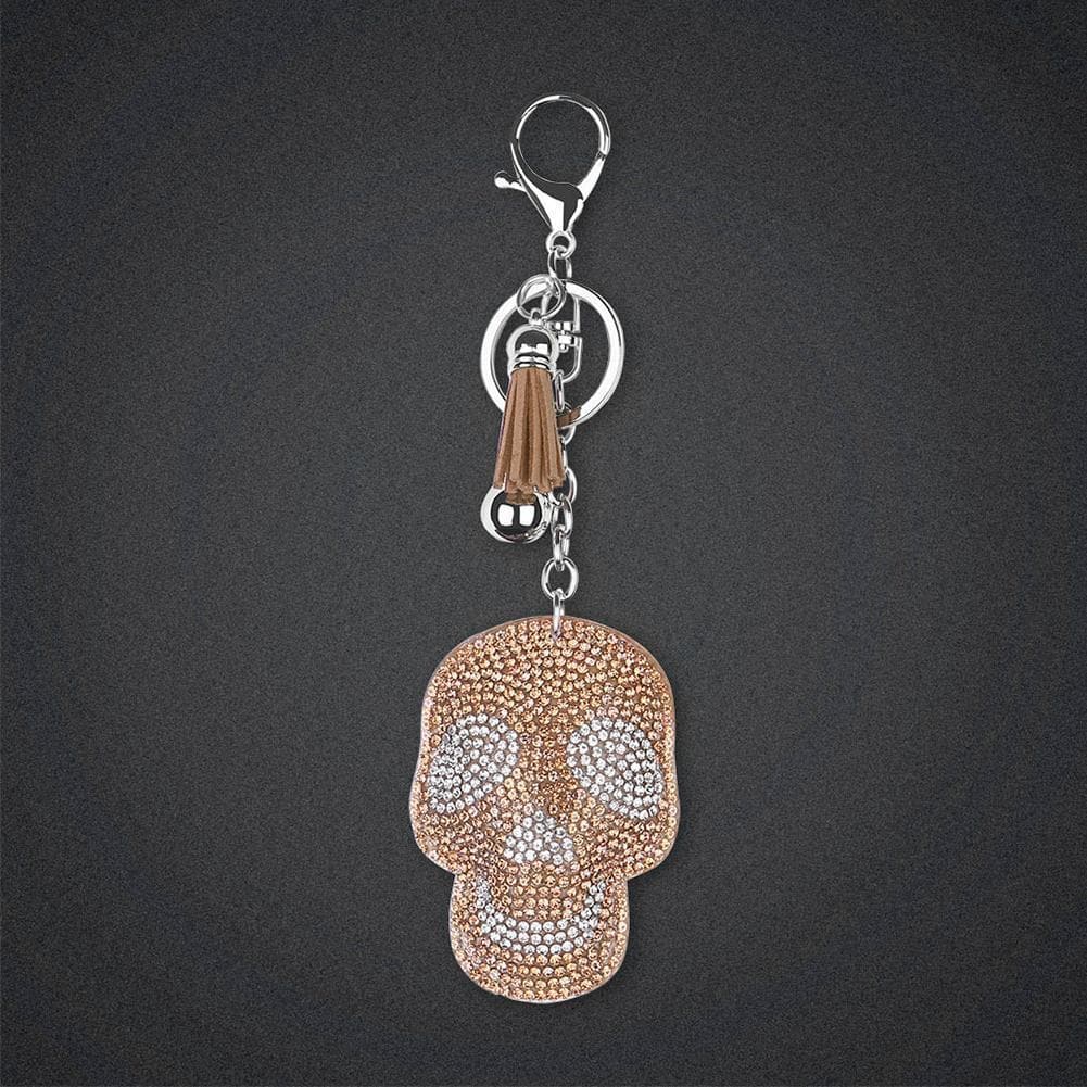 Skull Full Drill Special Shaped Diamond Keychain ktclubs.com