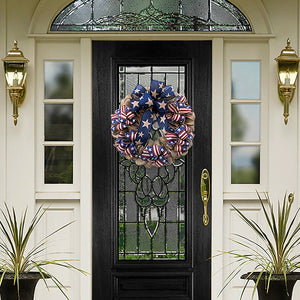 USA Independence Day Wreath 30CM Door Hanging Home Fabric Decoration Arrangement ktclubs.com