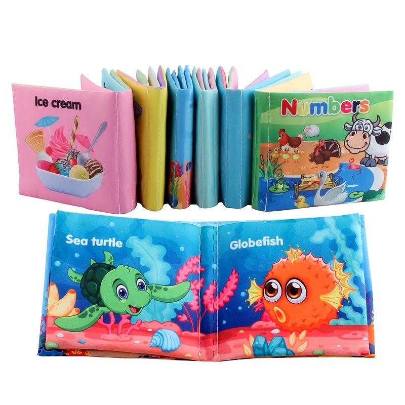 Baby Cloth Books Enlightenment Early Educational Toys, Kids Fruits Animal Numbers Food Cognitive Book, For Toddlers 12-72 Month Baby Infant