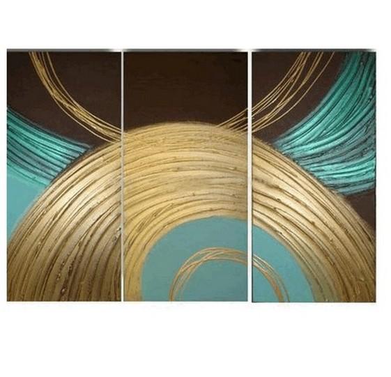 Colorful Lines, Abstract Painting, Large Painting, Living Room Wall Art, Contemporary Art, 3 Piece Painting, Art Painting, Ready to Hang