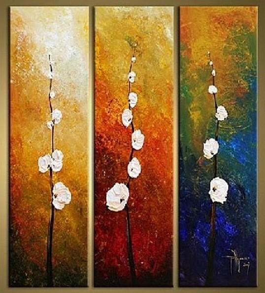 Flower Art, Bedroom Wall Art, Canvas Painting, Abstract Art, Large Art, Wall Painting, Abstract Painting, Acrylic Art, 3 Piece Wall Art, Canvas Art