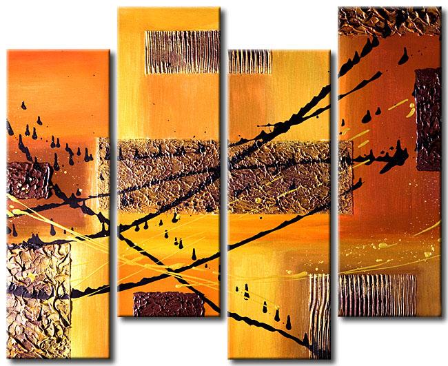 Large Canvas Art for Living Room, Abstract Canvas Painting, Abstract Painting for Sale, 4 Piece Wall Art, Large Abstract Wall Art Paintings