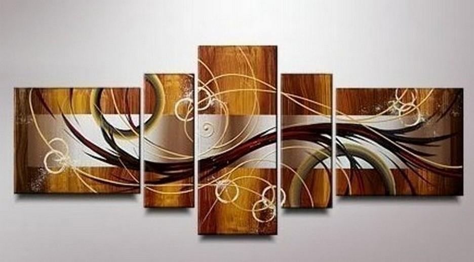 Abstract Lines Art, Canvas Art Painting, Huge Wall Art, Acrylic Art, 5 Piece Wall Painting, Canvas Painting, Hand Painted Art