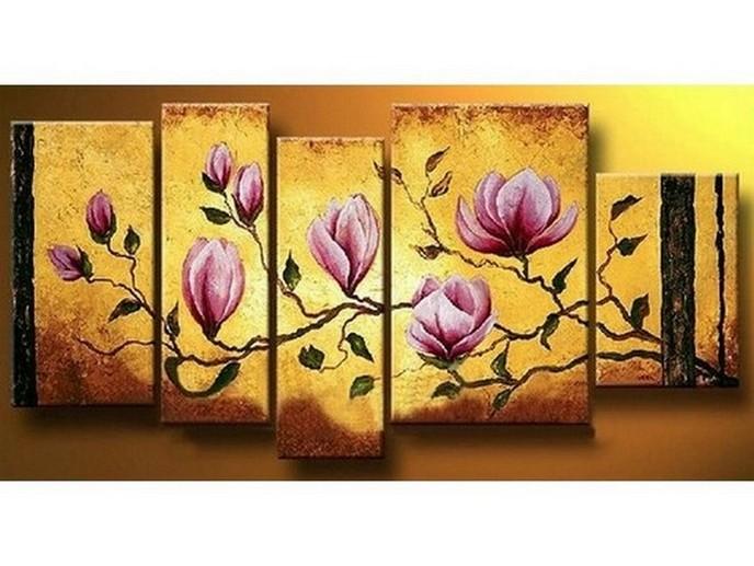 Living Room Wall Decor, Flower Painting, Contemporary Art, Art on Canvas, Extra Large Painting, Canvas Wall Art, Abstract Painting