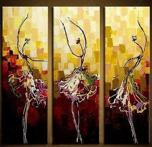 Painting on Sale, Canvas Art, Ballet Dancer Art, Abstract Art Painting, Dining Room Wall Art, Art on Canvas, Modern Art, Contemporary Art