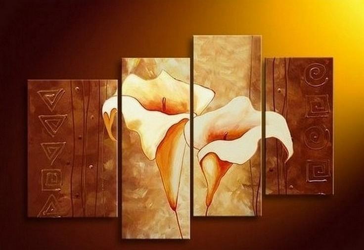 Large Painting, Abstract Art, Calla Lily Flower Painting, Abstract Painting, Dining Room Wall Art, Modern Art, Wall Art, Contemporary Art, Modern Art