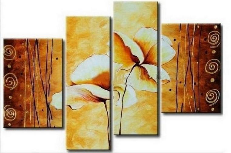 Abstract Art, Lotus Flower Painting, Large Painting, Abstract Painting, Dining Room Wall Art, Modern Art, Wall Art, Contemporary Art