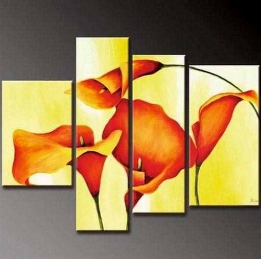 Abstract Painting, Bedroom Wall Art, Large Painting, Abstract Art, Calla Lily Flower Painting, Modern Art, Wall Art, Contemporary Art, Modern Art