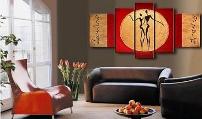 Wall Art, Dancing Figure Painting, Modern Art, Canvas Art, 5 Piece Canvas Art, Abstract Art, Canvas Painting, Art Painting, Contemporary Art