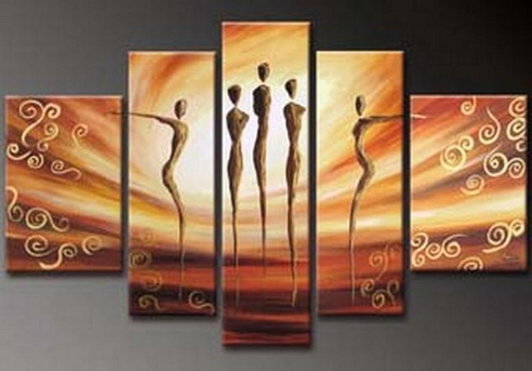 Canvas Art, 5 Piece Canvas Art, Dancing Figure Painting, Abstract Art, Canvas Painting, Wall Art, Large Art, Abstract Painting, Bedroom Wall Art