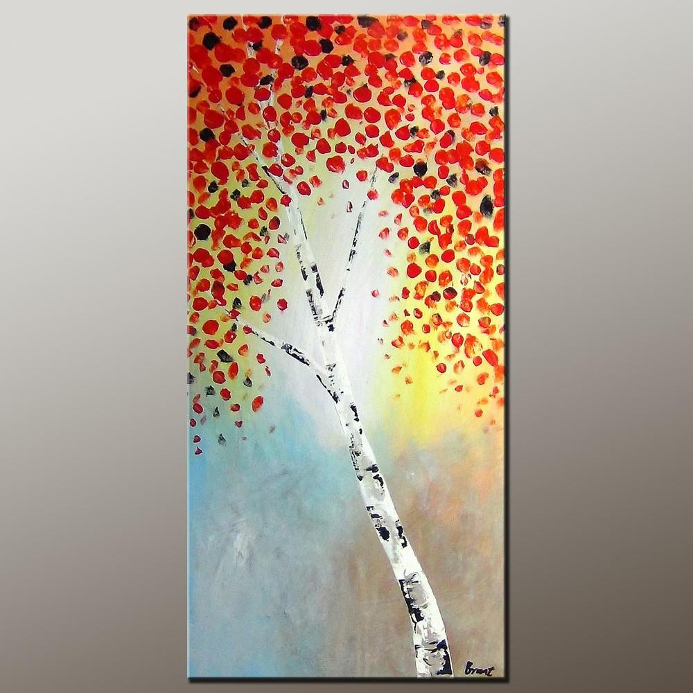Tree Art, Acrylic Painting, Autumn Tree Painting, Abstract Art Painting, Canvas Wall Art, Bedroom Wall Art, Canvas Art, Modern Art, Contemporary Art