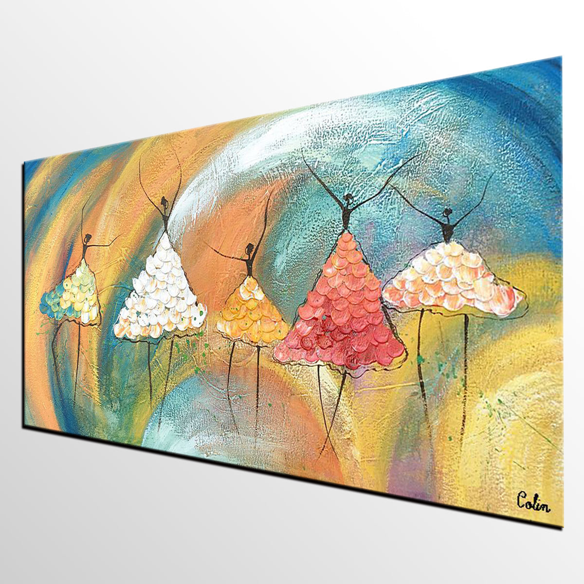 Canvas Paintings for Bedroom, Ballet Dancer Painting, Simple Wall Art Painting, Abstract Canvas Painting, Abstract Wall Art Paintings, Large Painting for Sale