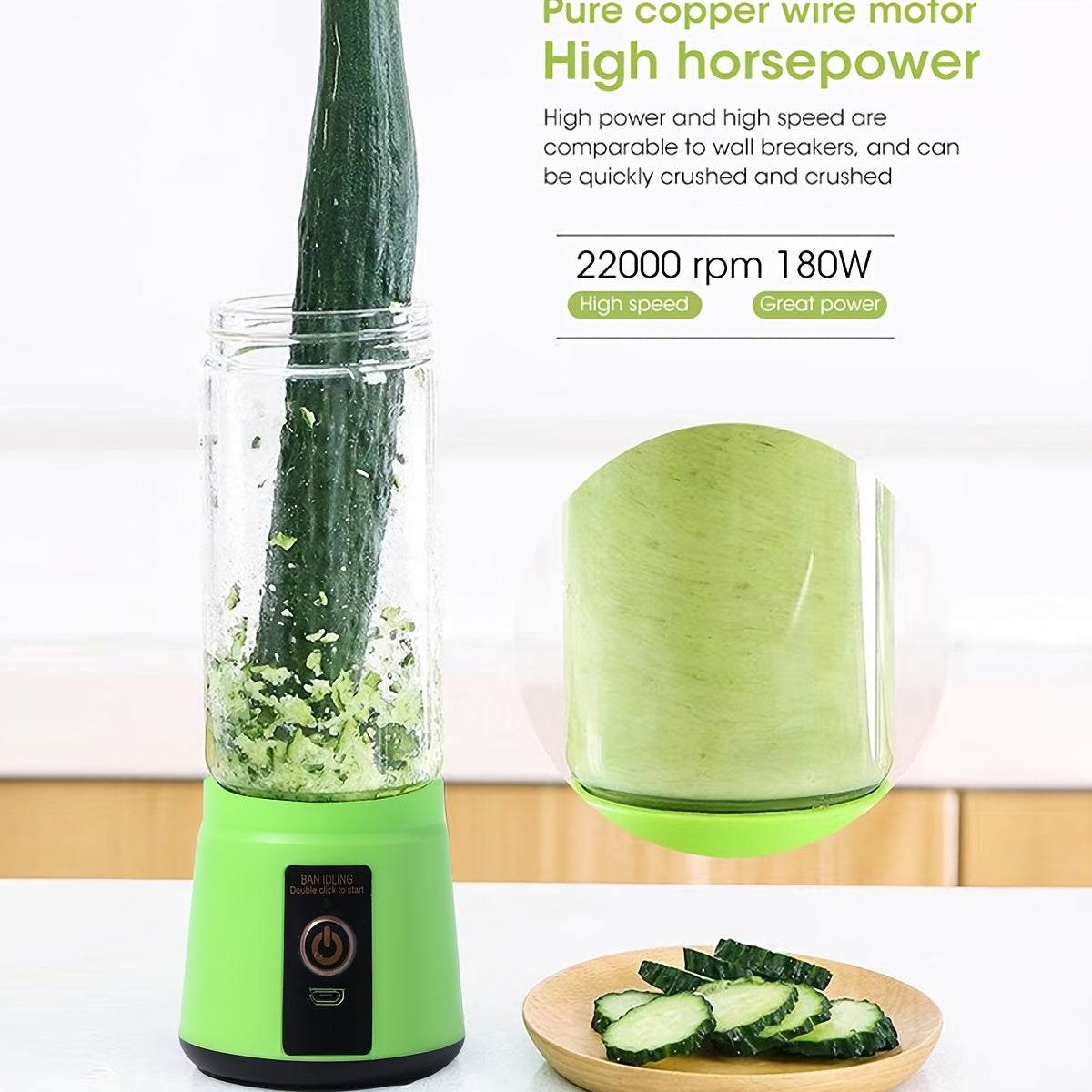 1pc Portable Electric Juice Squeezer, Mini Multifunctional Juicer Cup