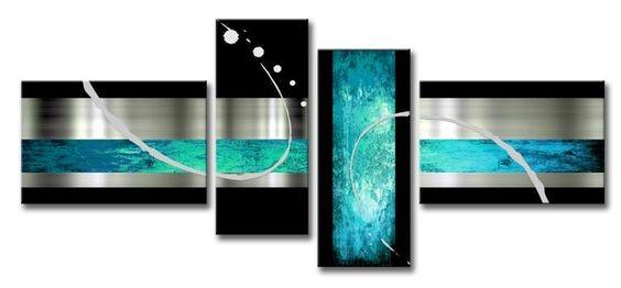 Abstract Painting on Canvas, Extra Large Painting, Simple Abstract Art, Black and Blue Paintings, Living Room Wall Art Ideas, Large Modern Paintings