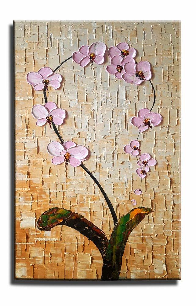 Canvas Painting, Heavy Texture Painting, Wall Art, Kitchen Wall Art, Flower Painting, Canvas Wall Art