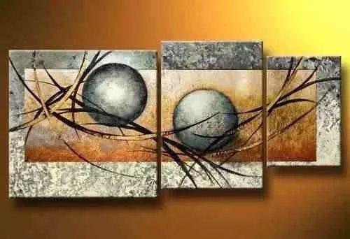 Abstract Painting, Flower Painting, Canvas Painting, Large Painting, Living Room Wall Art, 3 Piece Wall Art