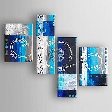 Extra Large Painting, Living Room Wall Art, Abstract Art Set, 4 Piece Abstract Painting, Modern Art, Contemporary Art