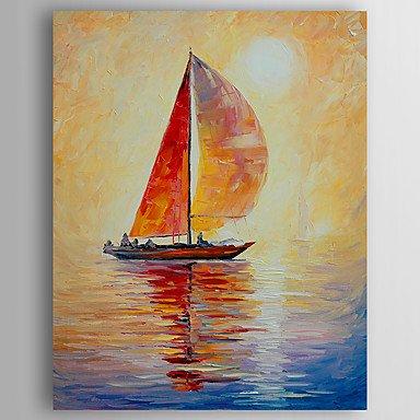 Canvas Painting, Sail Boat Painting, Kitchen Art Decor, Abstract Art, Canvas Wall Art, Art on Canvas
