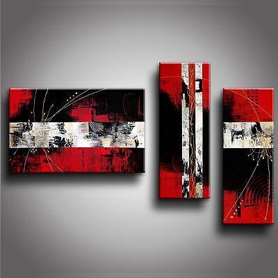 Contemporary Art, Abstract Modern Art, Bedroom Wall Art, Red Canvas Art, Canvas Painting