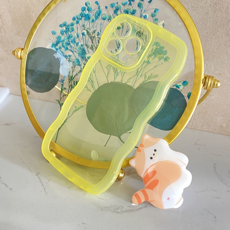 Yellow Cat Holder Phone Case