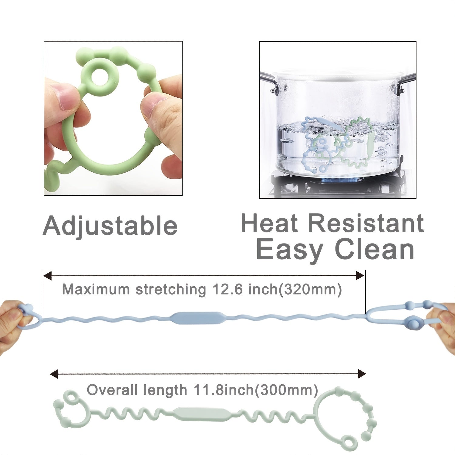 3pcs Silicone Adjustable Stroller Straps, Toy Safety Straps For Baby, Baby Teether Toys And Sippy Cup Holder Straps For Strollers, High Chair, Car Seat, BPA Free