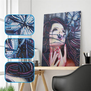 Beauty 5D DIY Special Shaped Diamond Painting - artpaintingworld