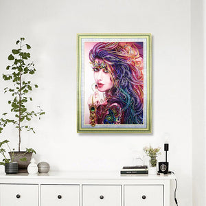 Beauty 5D DIY Special-shaped Diamond Painting - artpaintingworld