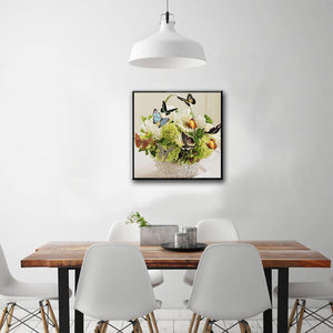 Butterfly Basket 5D Diamond DIY Painting - artpaintingworld