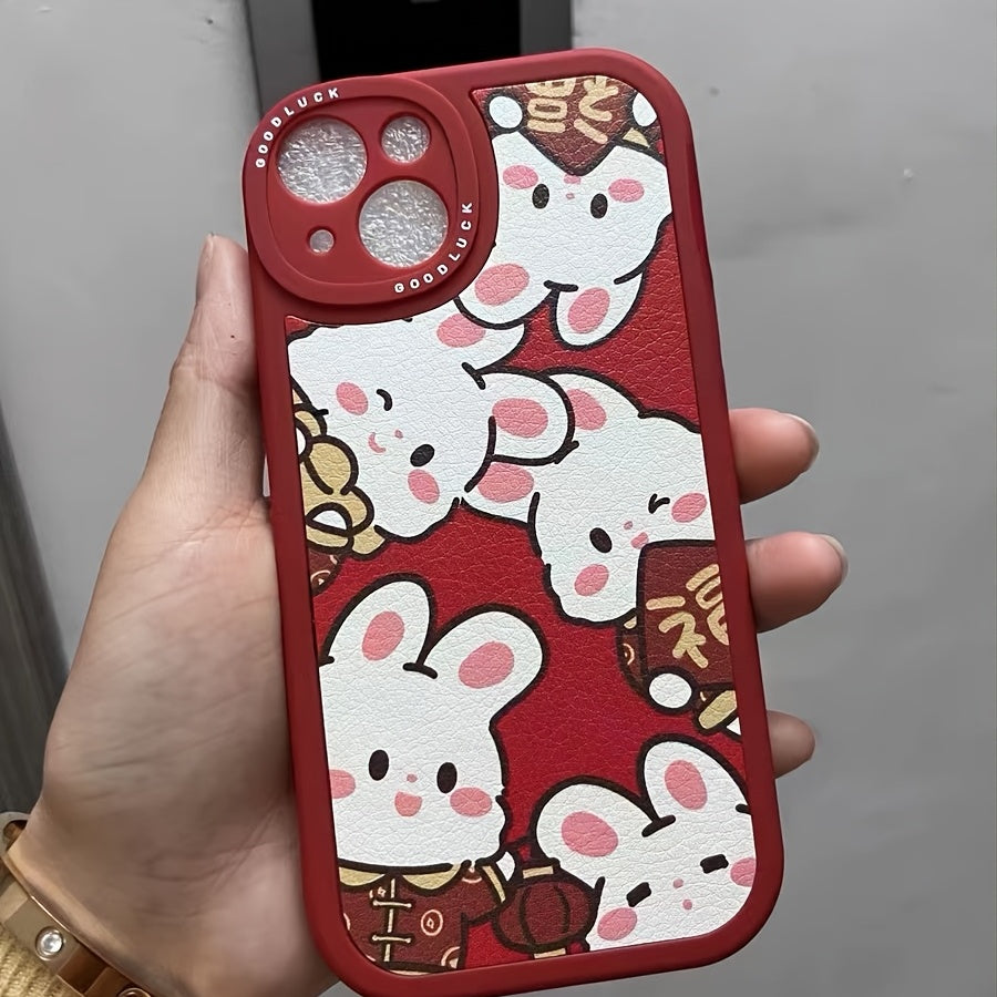 Chinese New Year Rabbits Pattern Mobile Phone Case