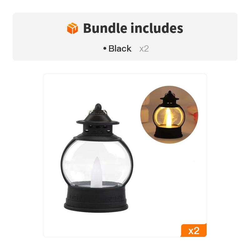 1pc Vintage Creative Candle Table Lamp, Lantern Garden Decorative Light