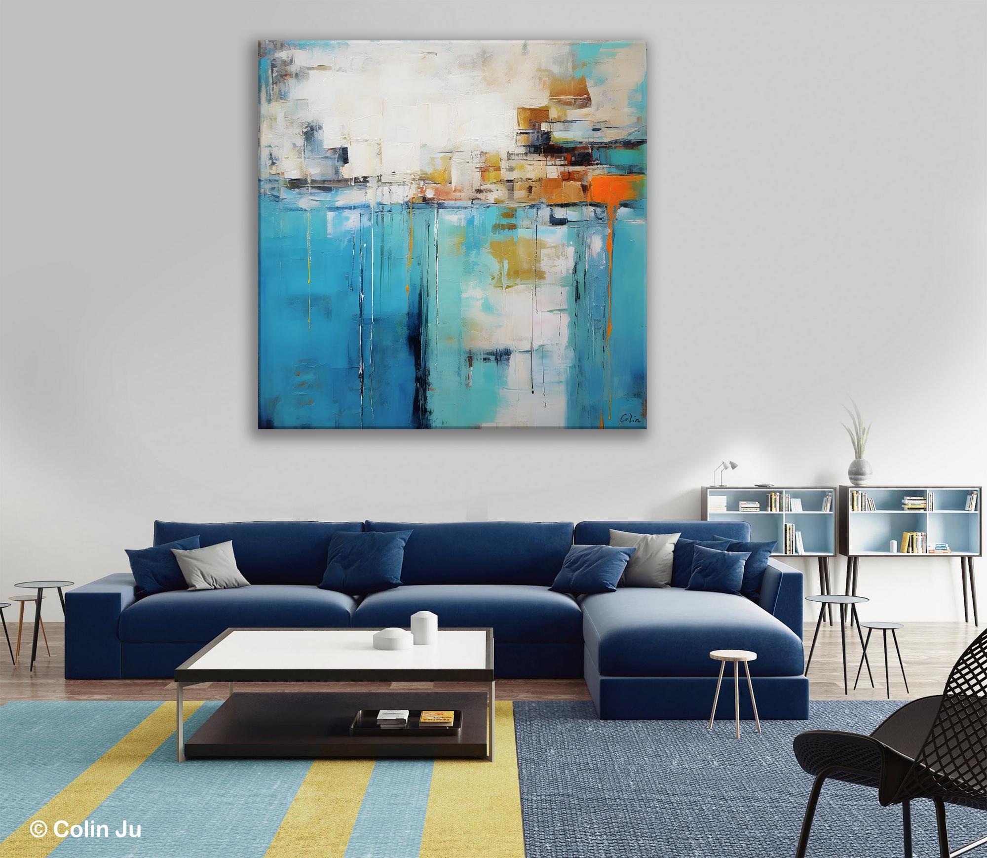 Abstract Painting on Canvas, Original Abstract Wall Art for Sale, Contemporary Acrylic Paintings, Extra Large Canvas Painting for Bedroom