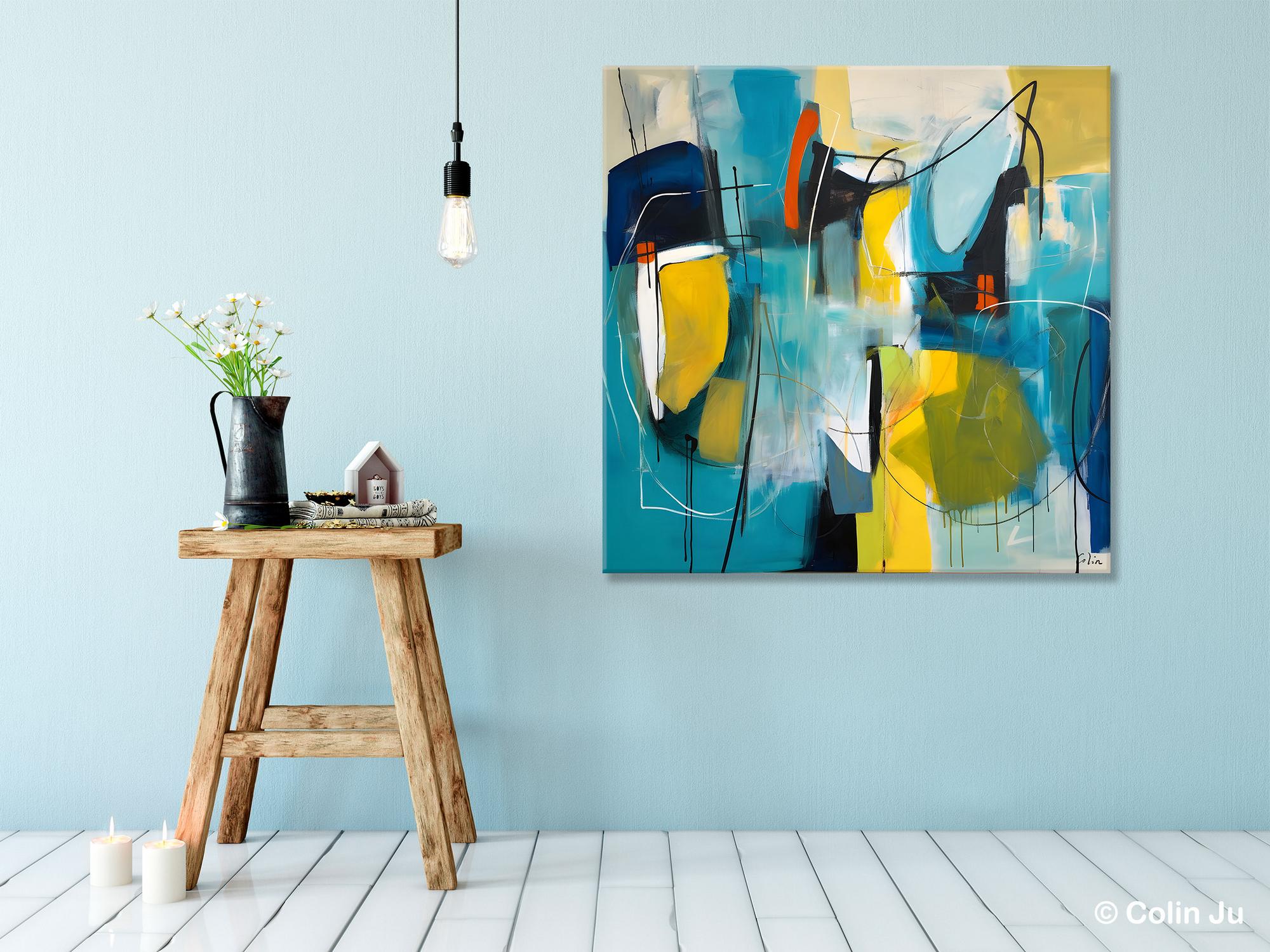 Acrylic Painting for Living Room, Contemporary Abstract Artwork, Extra Large Wall Art Paintings, Original Modern Artwork on Canvas