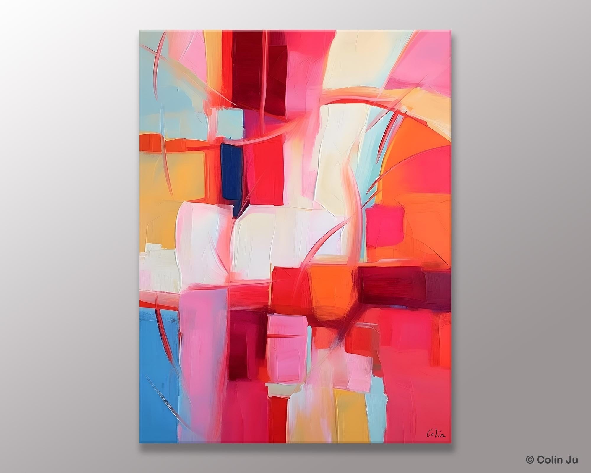 Hand Painted Wall Painting, Abstract Acrylic Painting for Bedroom, Original Modern Abstract Art, Extra Large Painting Ideas for Bedroom