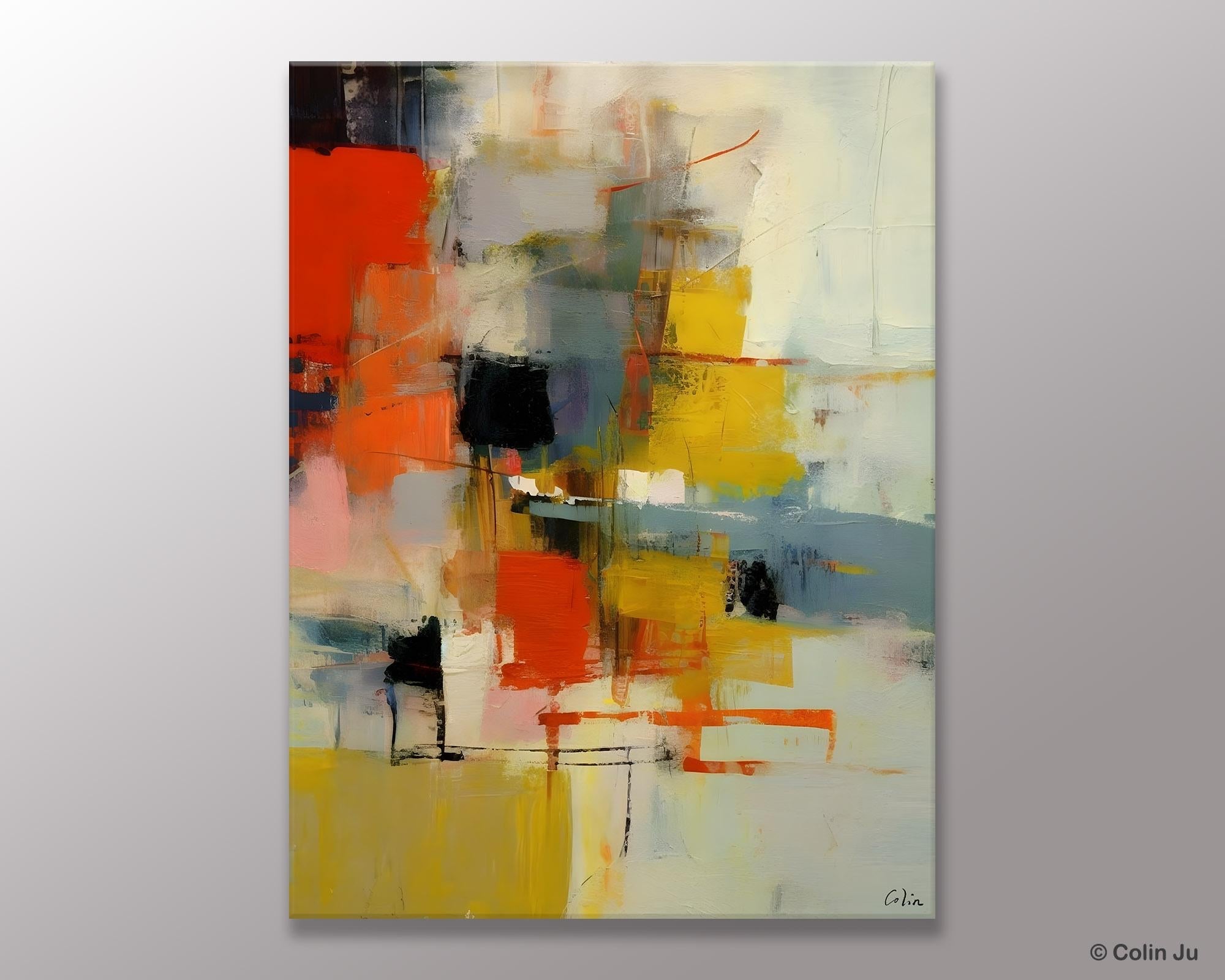 Bedroom Wall Art Ideas, Abstract Canvas Painting, Acrylic Canvas Paintings for Dining Room, Simple Wall Art Ideas, Original Contemporary Paintings