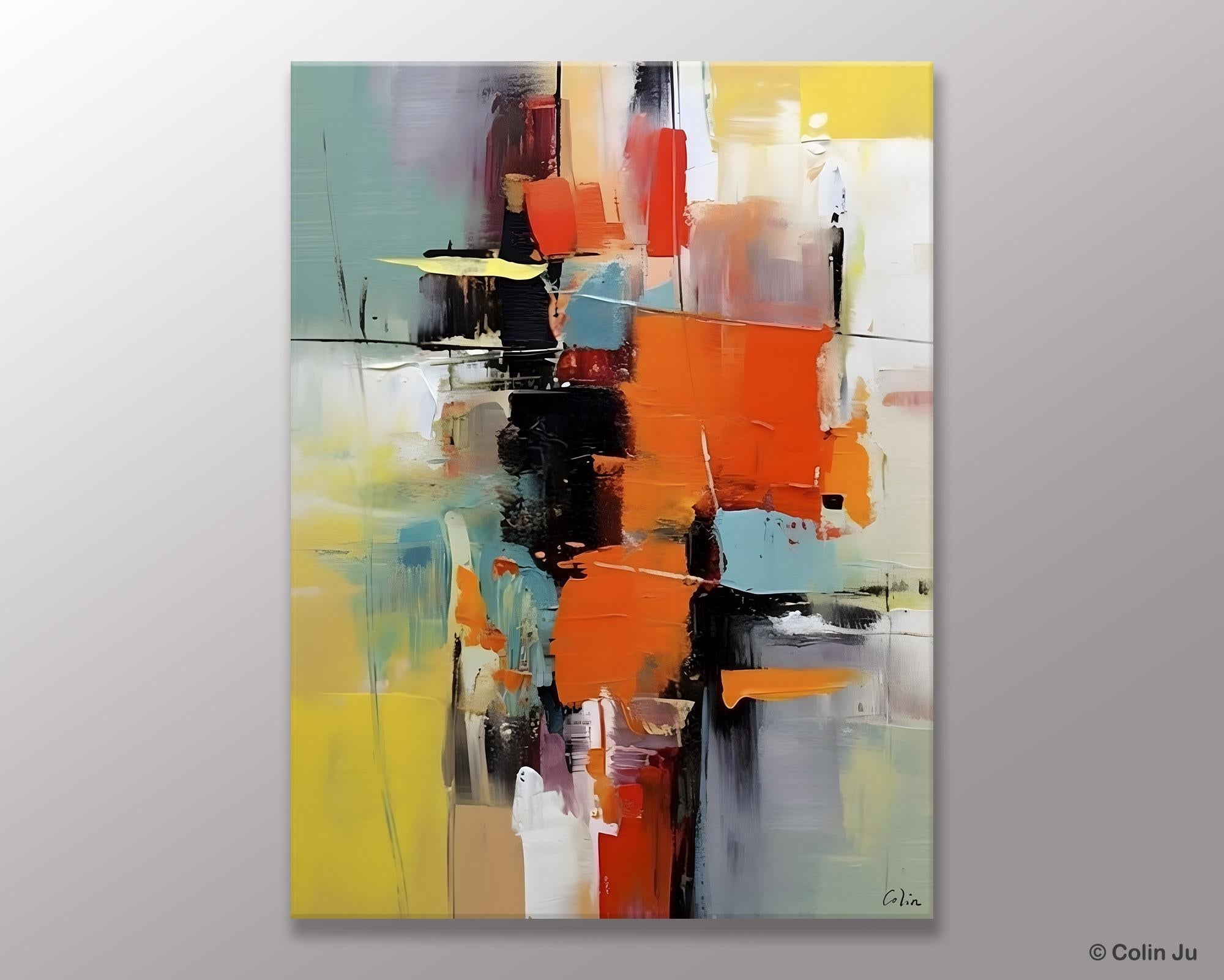 Abstract Canvas Painting, Modern Paintings for Living Room, Huge Painting for Sale, Original Hand Painted Wall Art
