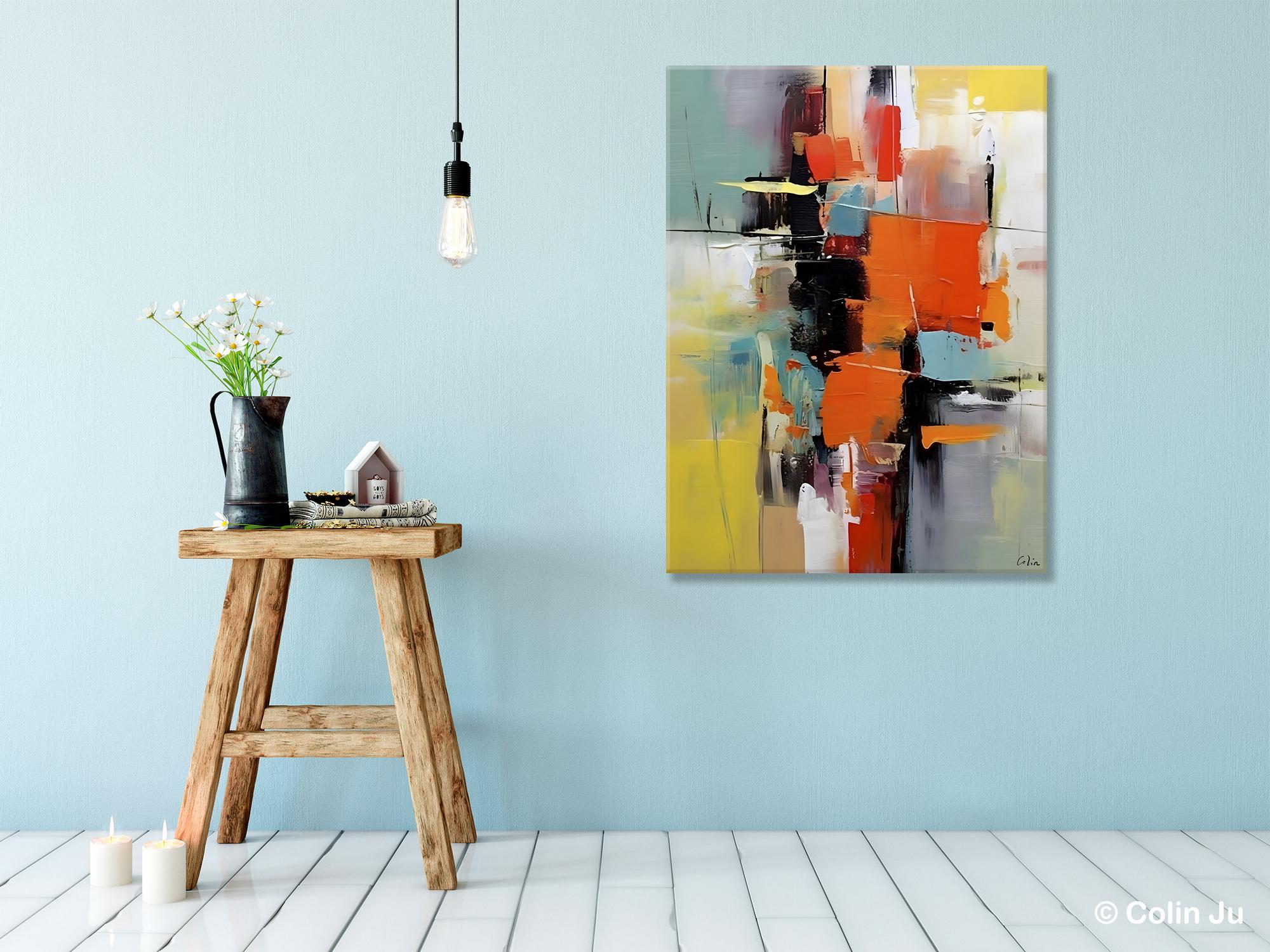 Abstract Canvas Painting, Modern Paintings for Living Room, Huge Painting for Sale, Original Hand Painted Wall Art