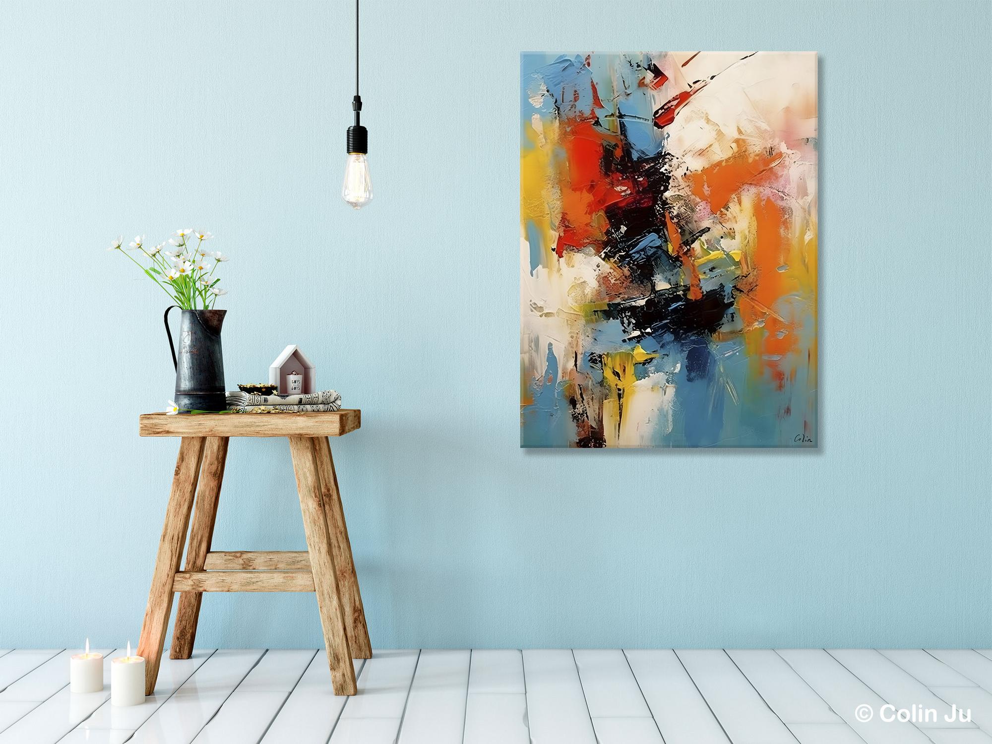 Hand Painted Acrylic Painting, Modern Contemporary Artwork, Original Wall Art Painting for Living Room, Acrylic Paintings for Dining Room