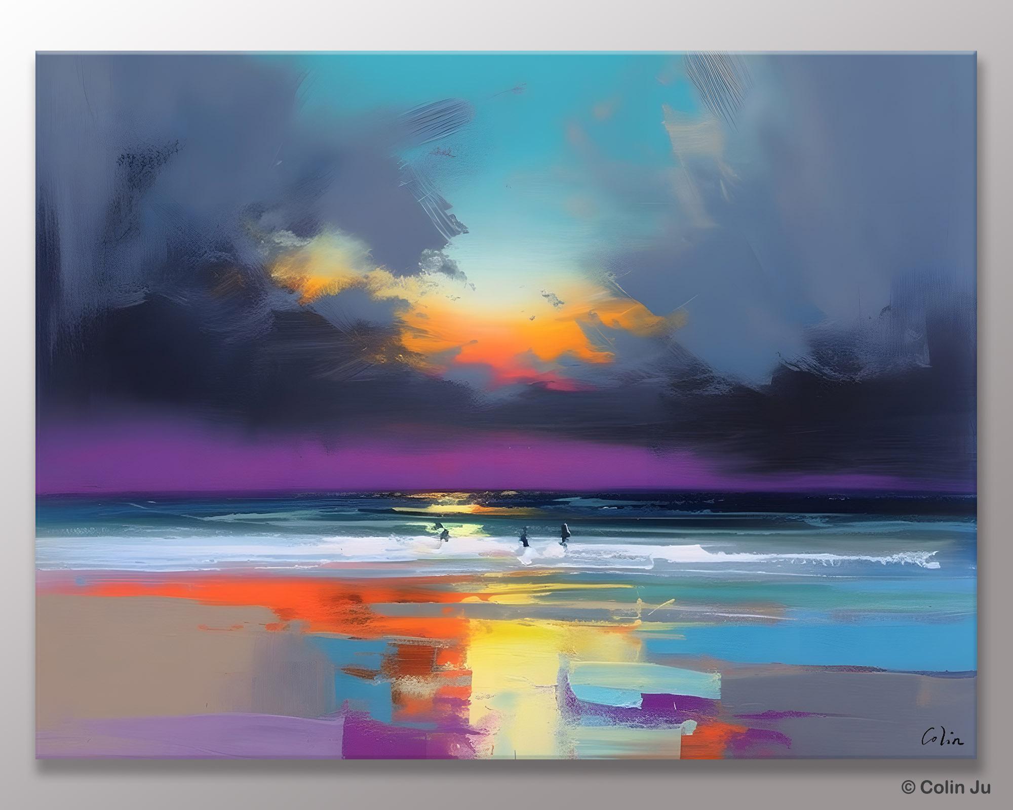 Large Landscape Canvas Paintings, Buy Art Online, Living Room Abstract Paintings, Original Landscape Abstract Painting, Simple Wall Art Ideas