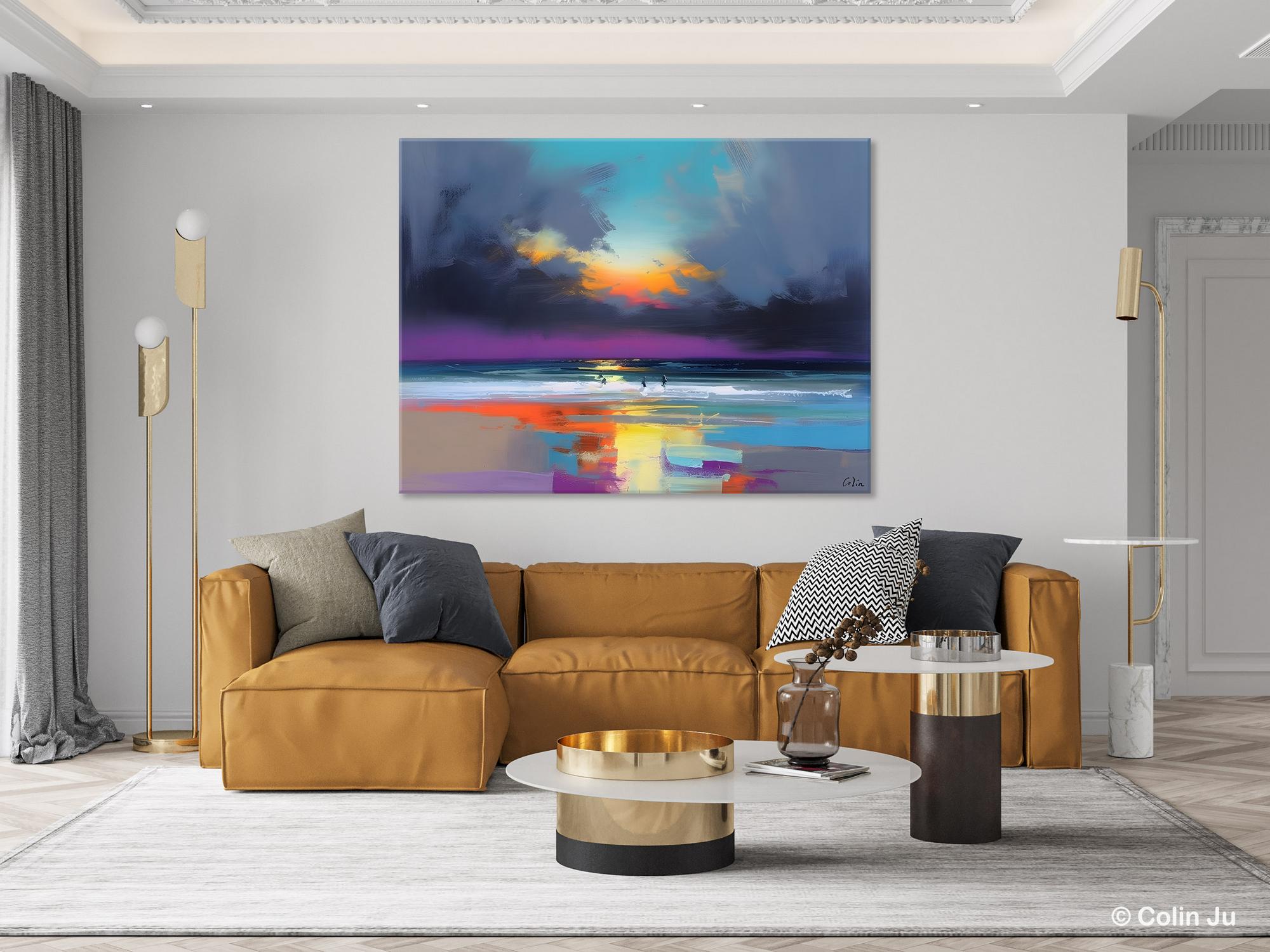 Large Landscape Canvas Paintings, Buy Art Online, Living Room Abstract Paintings, Original Landscape Abstract Painting, Simple Wall Art Ideas