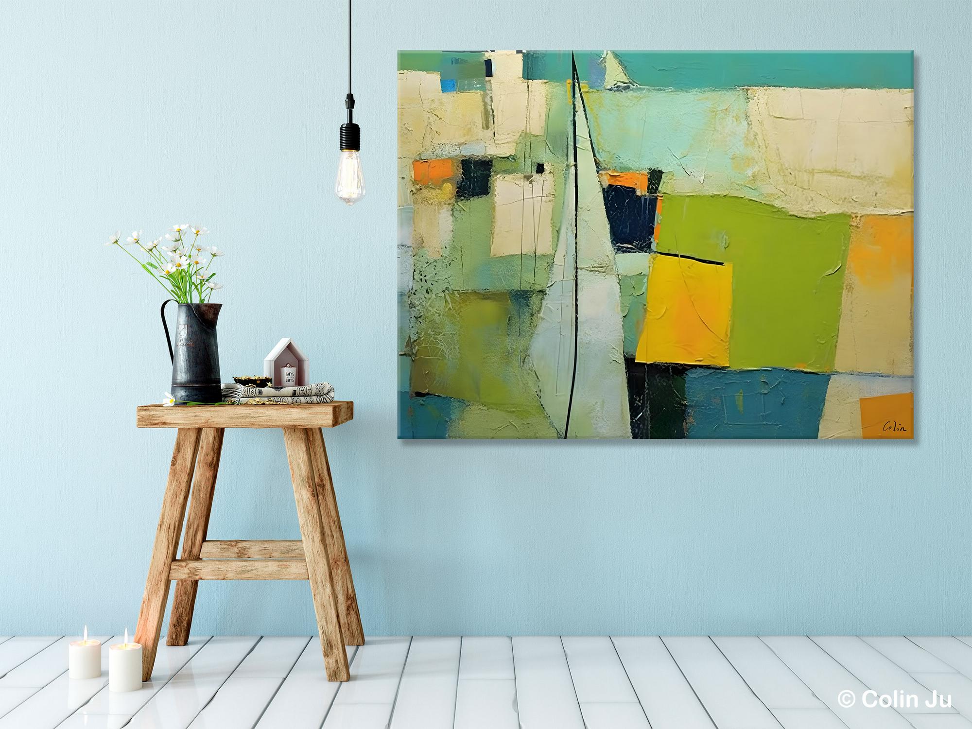 Bedroom Abstract Paintings, Original Abstract Art for Dining Room, Palette Knife Paintings, Large Acrylic Painting on Canvas, Hand Painted Canvas Art
