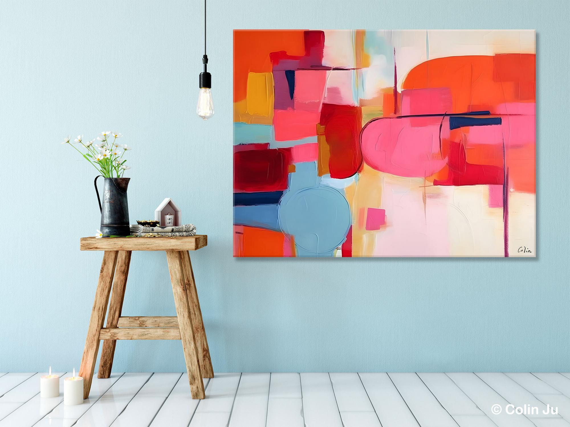 Acrylic Paintings Behind Sofa, Abstract Paintings for Bedroom, Original Hand Painted Canvas Art, Contemporary Canvas Wall Art, Buy Paintings Online