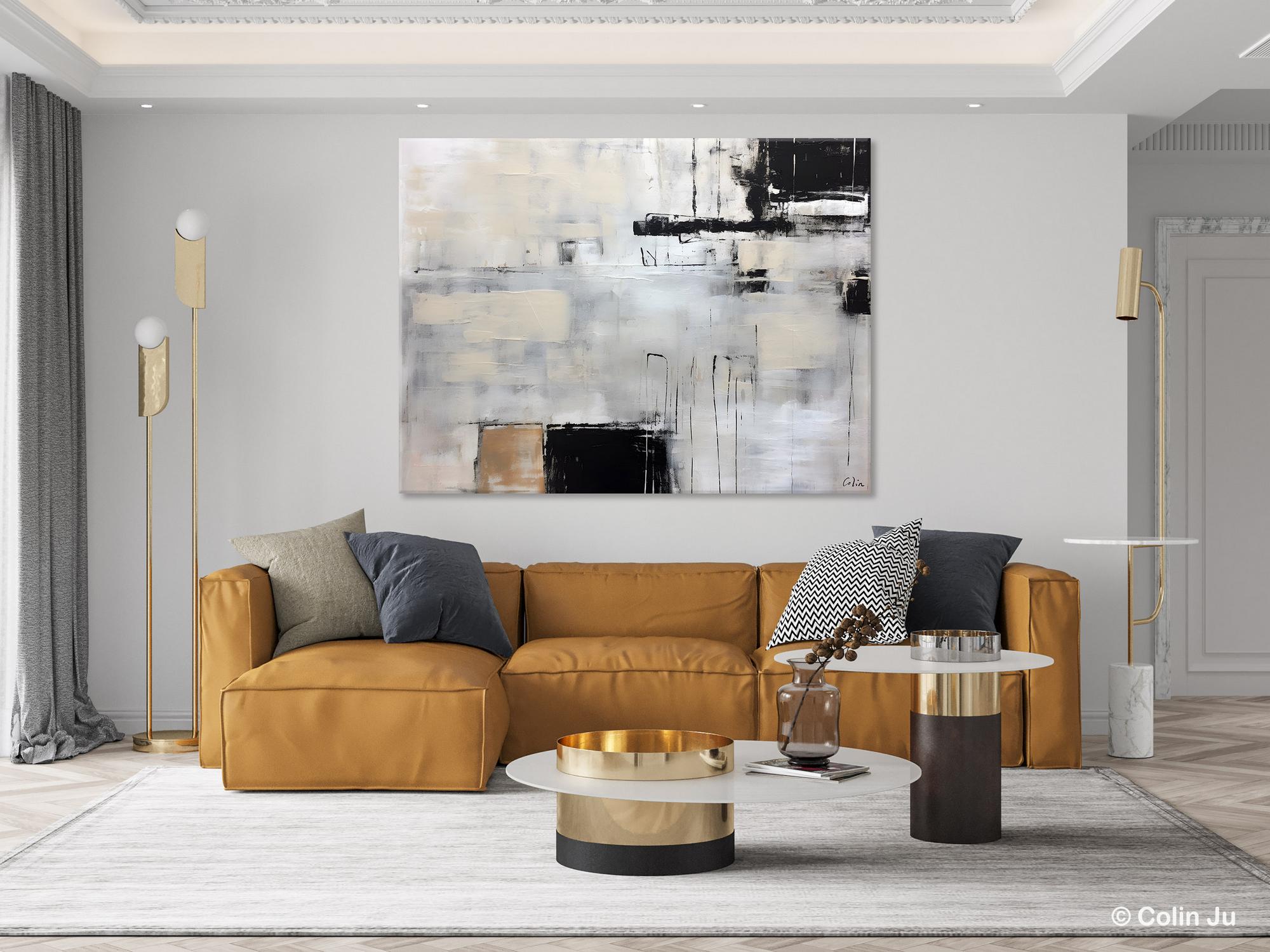 Large Original Abstract Wall Art, Simple Modern Art, Contemporary Acrylic Paintings, Oversized Paintings on Canvas, Large Canvas Paintings for Living Room