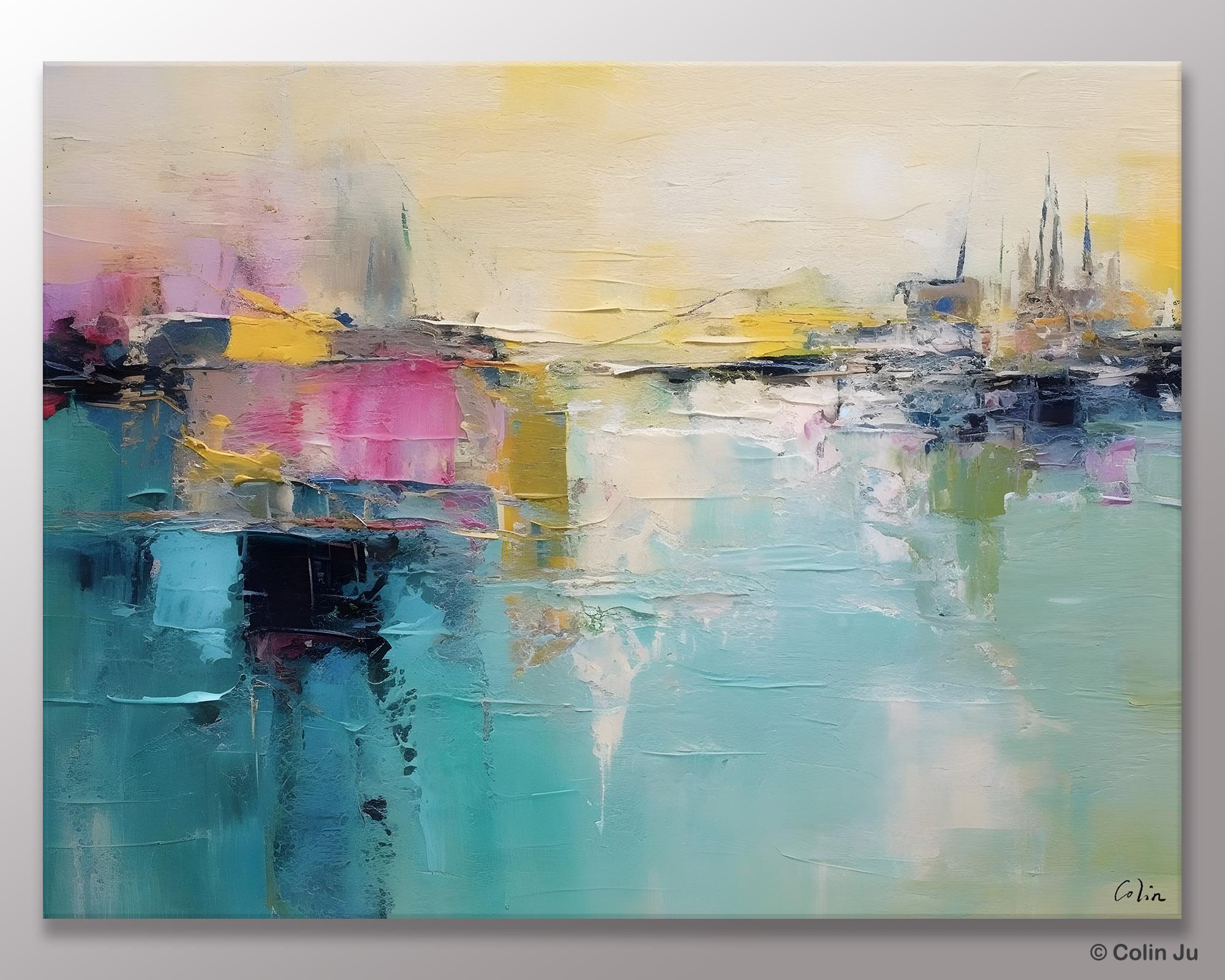 Acrylic Paintings Behind Sofa, Abstract Paintings for Bedroom, Contemporary Canvas Wall Art, Original Hand Painted Canvas Art, Buy Paintings Online