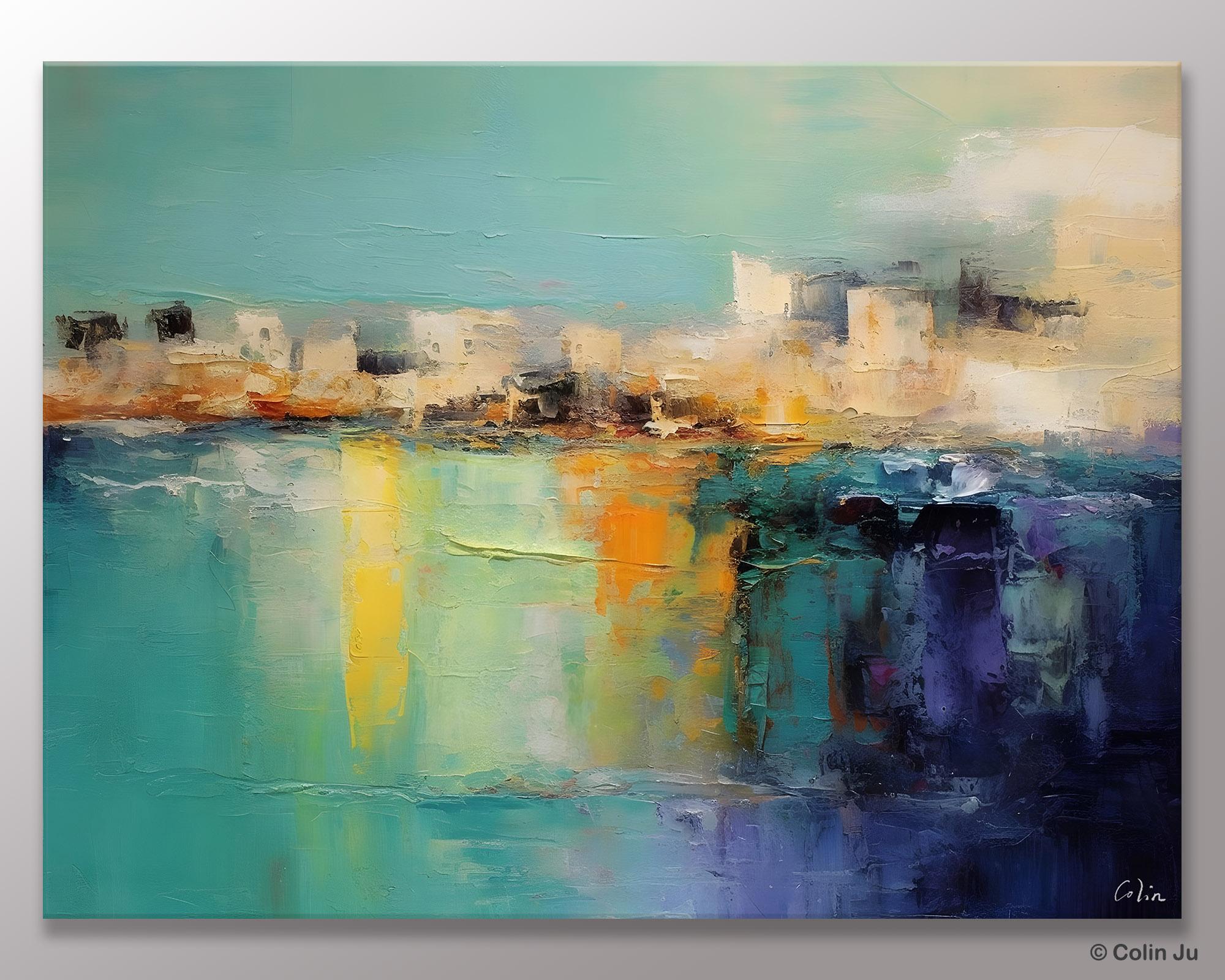 Contemporary Canvas Wall Art, Original Hand Painted Canvas Art, Acrylic Paintings Behind Sofa, Abstract Paintings for Bedroom, Buy Paintings Online